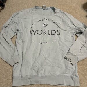 Varsity Light Blue Cheerleading Worlds 2017 Crewneck